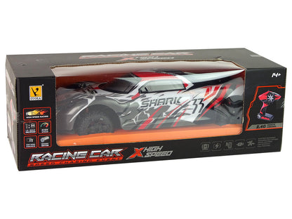 RC sportovní auto na dálkové ovládání 1:8 s akumulátorem šedé bílé