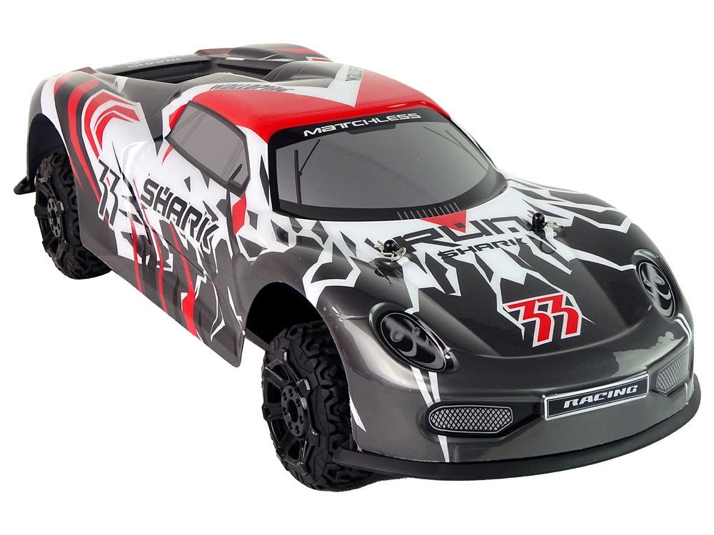 RC sportovní auto na dálkové ovládání 1:8 s akumulátorem šedé bílé