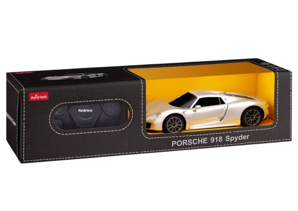 RC sportovní auto Porsche 918 Spyder stříbrné 1:24 – dálkově ovládané