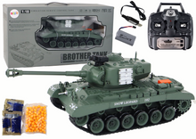 RC tank na dálkové ovládání – 1:18 Leopard šedý s dělem