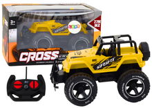 RC terénní auto na dálkové ovládání 1:18 s akumulátorem žluté