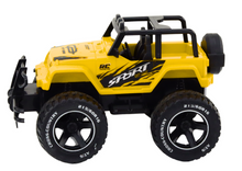RC terénní auto na dálkové ovládání 1:18 s akumulátorem žluté