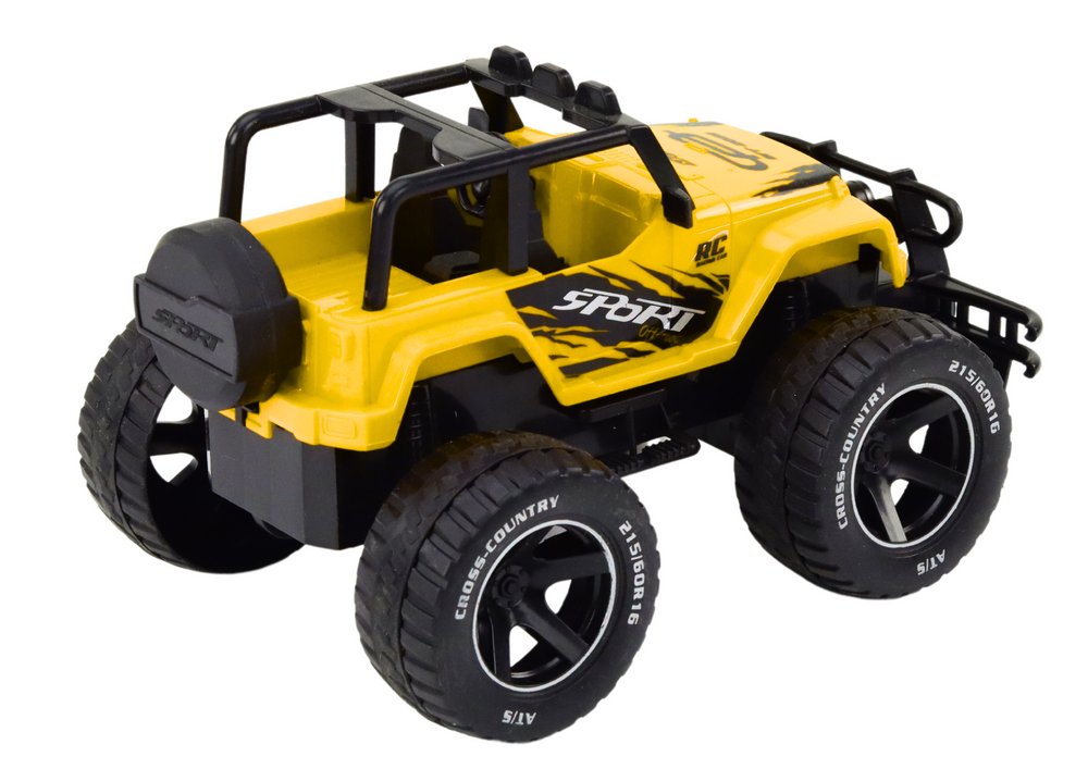RC terénní auto na dálkové ovládání 1:18 s akumulátorem žluté
