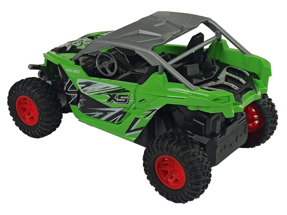 RC terénní auto na dálkové ovládání 27 MHz s baterií zelené