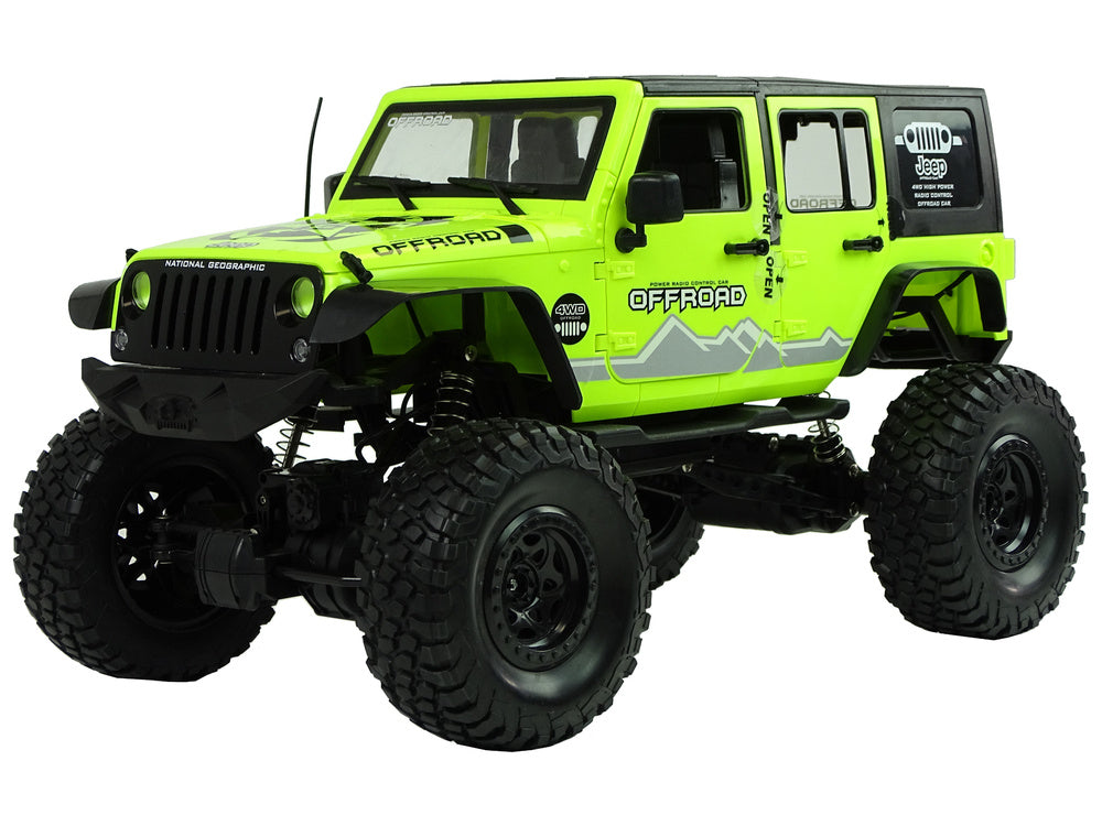 RC terénní auto Rock Crawler 2.4 GHz s amortizéry 4x4 zelené
