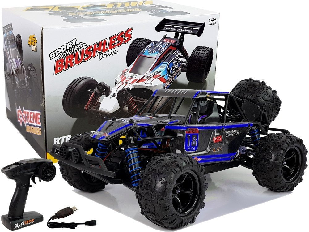 RC terénní buggy 1:18 s dálkovým ovládáním 45 km/h – ENOZE modré