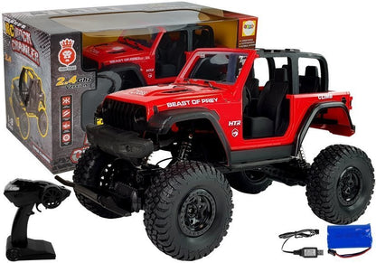 RC terénní jeep 2.4G červené auto na dálkové ovládání