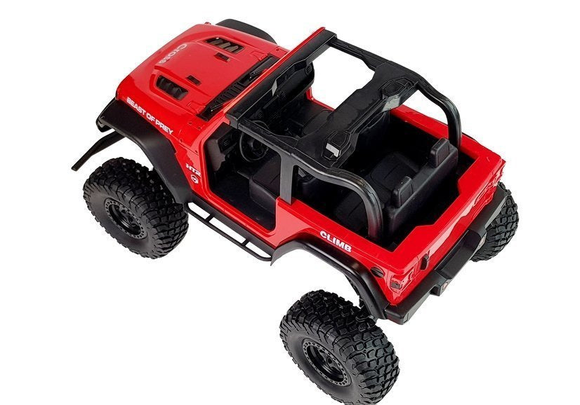 RC terénní jeep 2.4G červené auto na dálkové ovládání