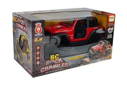 RC terénní jeep 2.4G červené auto na dálkové ovládání
