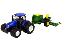 RC Traktor na dálkové ovládání 1:24 – s bránou | modrý