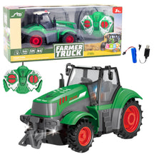 RC traktor na dálkové ovládání – s LED světly 1:24 | zelený