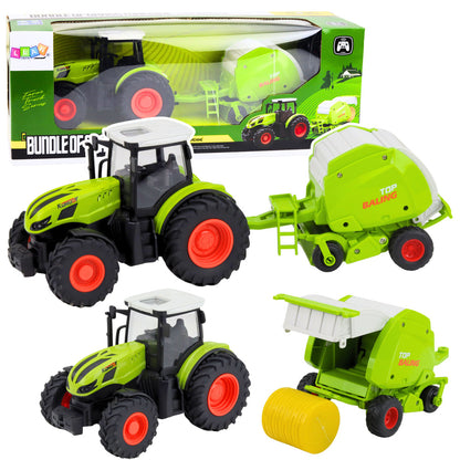 RC traktor s lisem na balíky 1:24 – zemědělský na dálkové ovládání