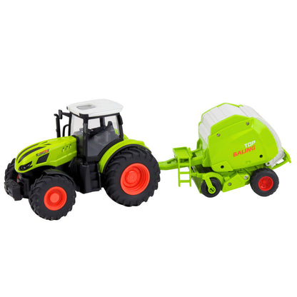 RC traktor s lisem na balíky 1:24 – zemědělský na dálkové ovládání
