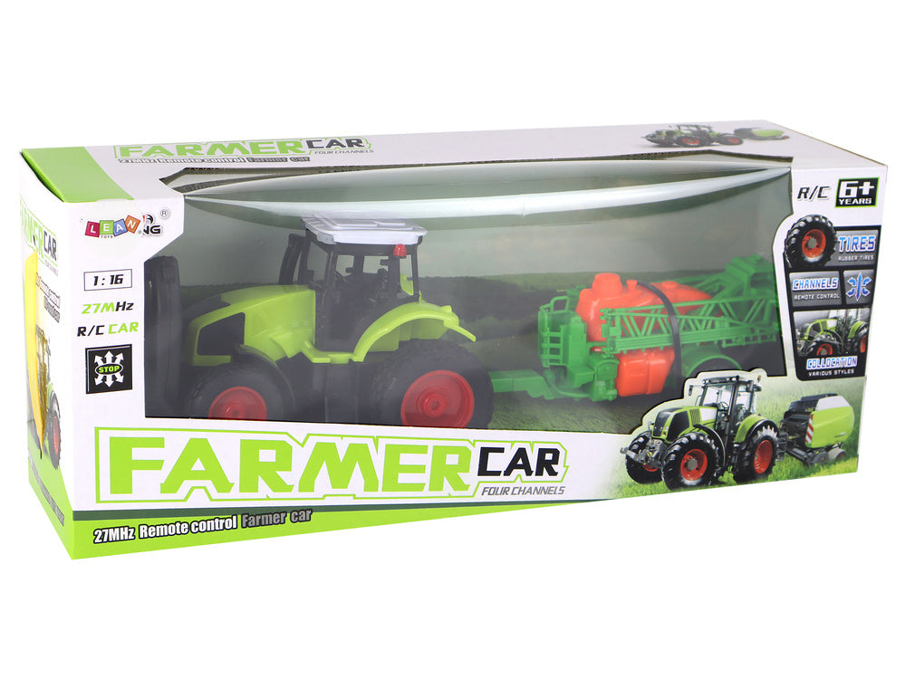 RC traktor s postřikovačem – na dálkové ovládání 1:16