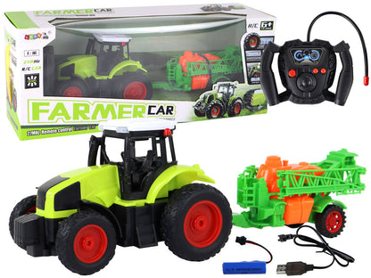 RC traktor s postřikovačem – na dálkové ovládání 1:16