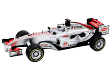 RC závodní auto na dálkové ovládání 1:12 se světly a zvuky stříbrné