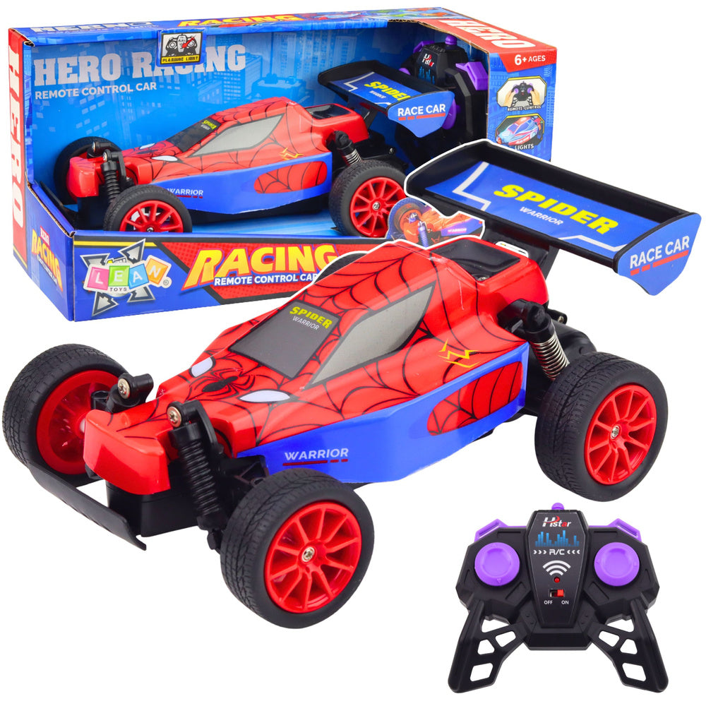 RC závodní auto superhrdiny – červené