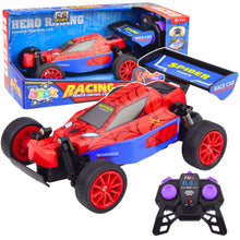 RC závodní auto superhrdiny – červené