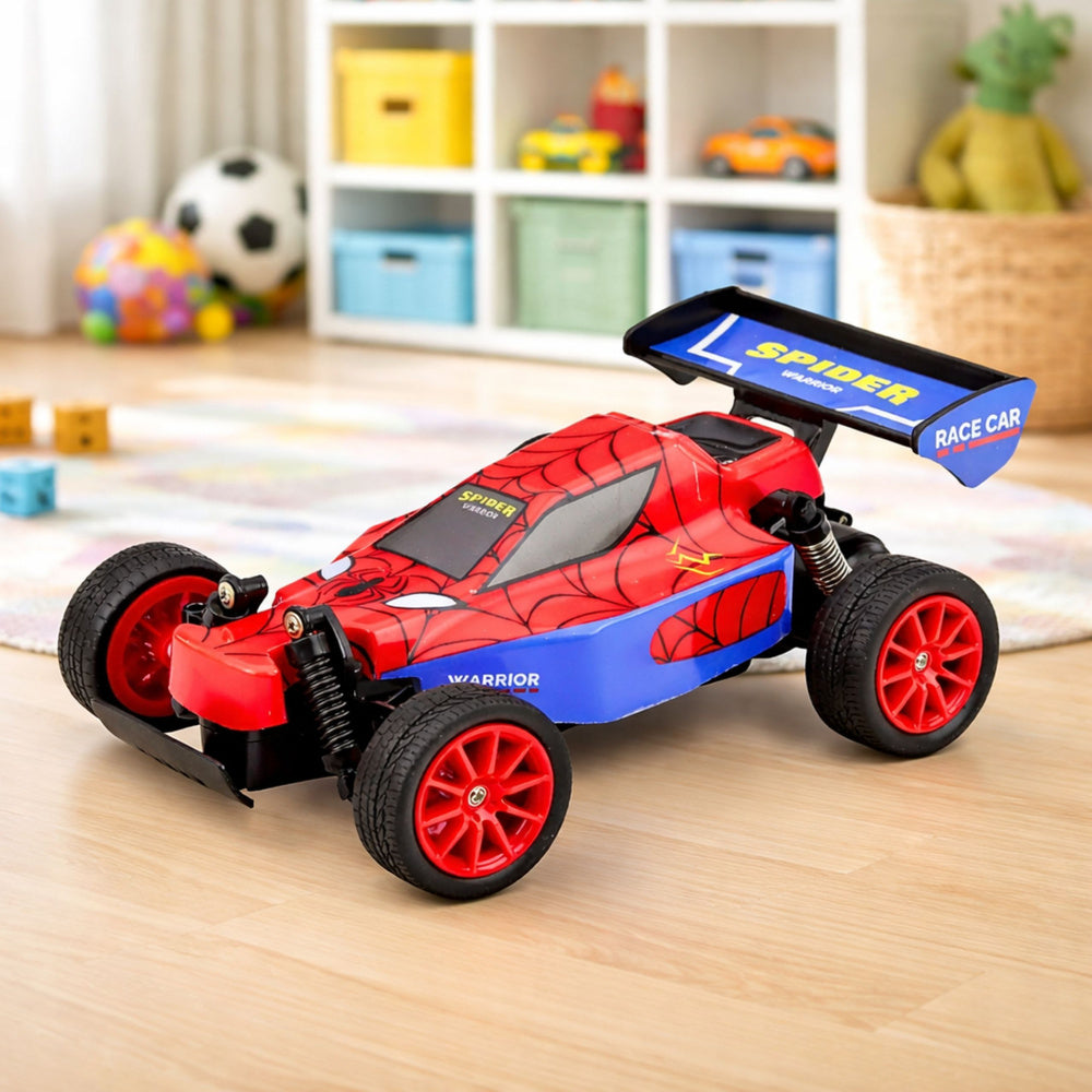 RC závodní auto superhrdiny – červené