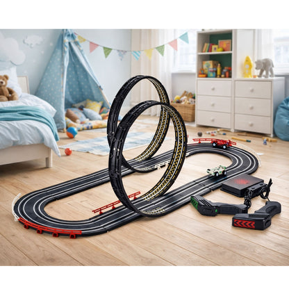 RC závodní dráha pro dva hráče v měřítku 1:64, délka 388 cm