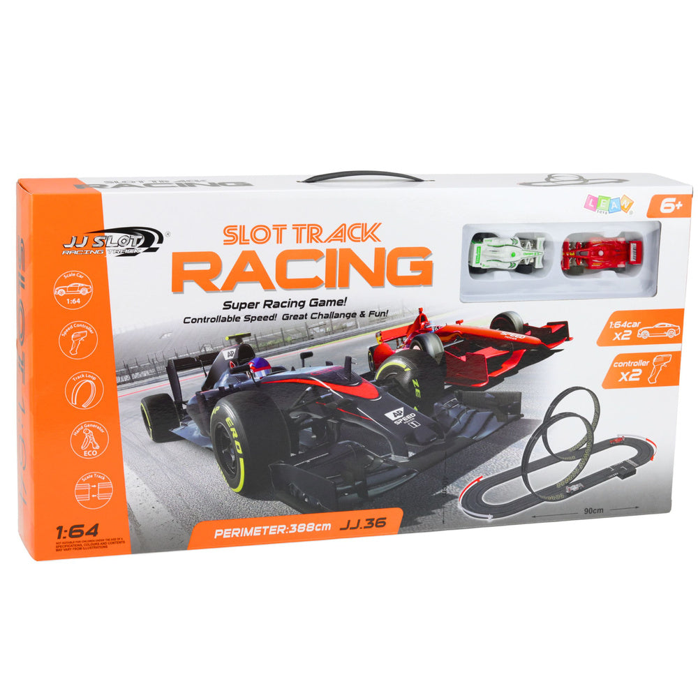 RC závodní dráha pro dva hráče v měřítku 1:64, délka 388 cm