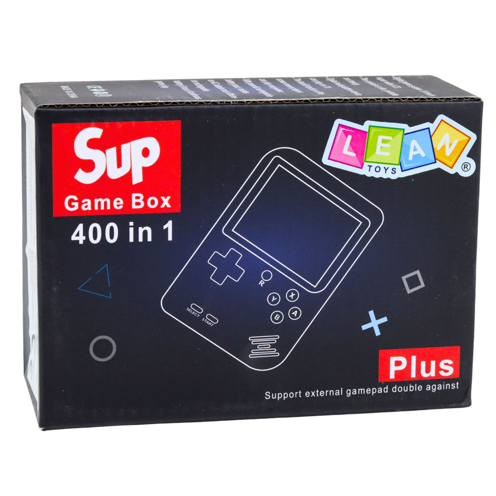 Retro herní konzole Sup s 400 hrami, 8-bit LCD – červená