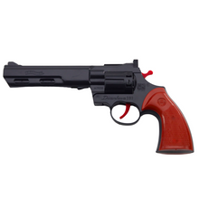 Revolver na kapsle s otočným bubnem a zvukem výstřelu černý