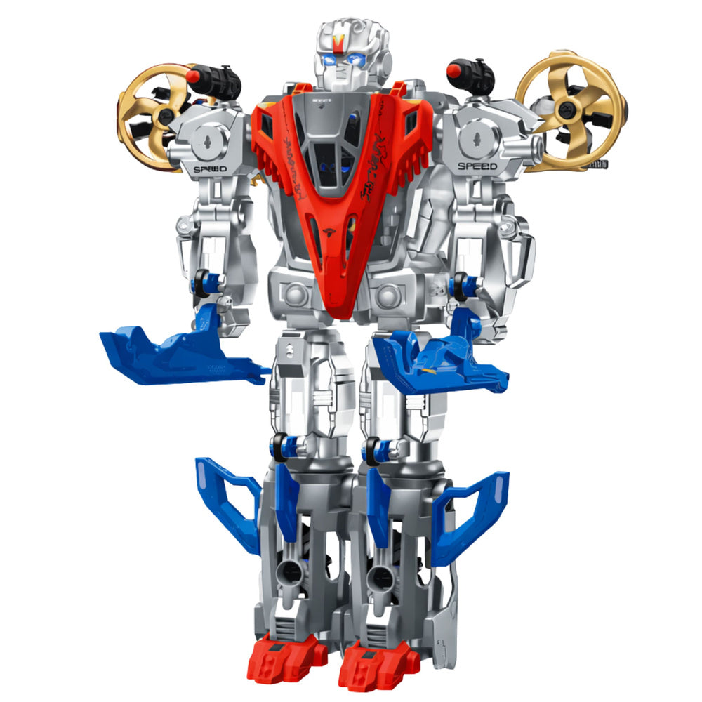 Robot bojový stíhač 2v1 se světly a zvuky – 29 dílů
