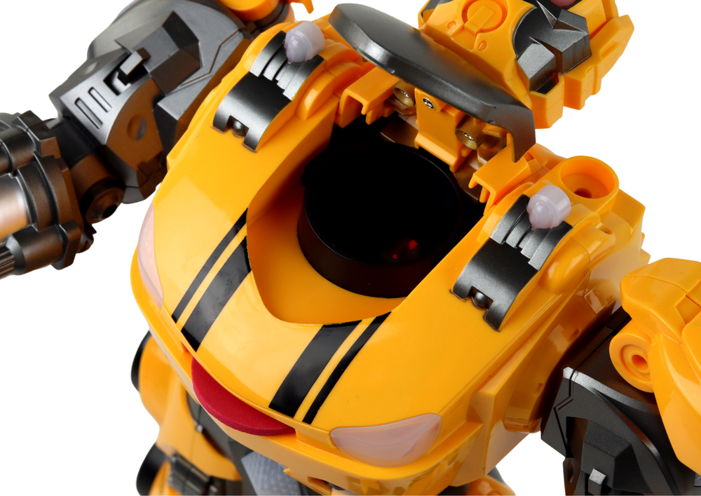 Robot na dálkové ovládání – s dělem a světly | žlutý