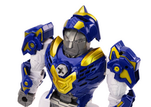 Robot se šroubovákem a vrtačkou světla zvuky modrý