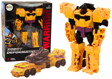 Robot tank 2v1 s transformací a zbraní X Warrior žlutý