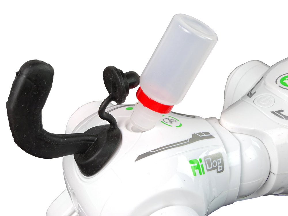 Robotický pes interaktivní na dálkové ovládání bílý