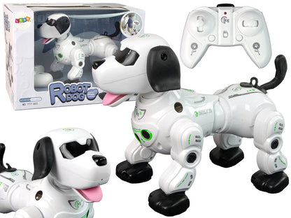 Robotický pes interaktivní na dálkové ovládání bílý