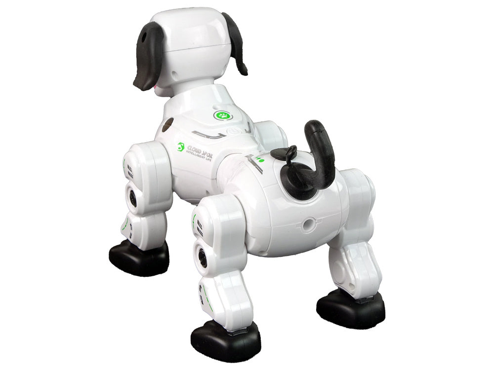 Robotický pes interaktivní na dálkové ovládání bílý