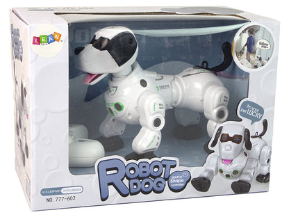 Robotický pes interaktivní na dálkové ovládání bílý