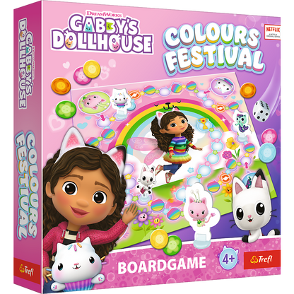 Rodinná desková hra Barevný festival – Gabby’s Dollhouse Trefl