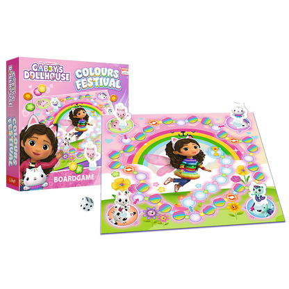 Rodinná desková hra Barevný festival – Gabby’s Dollhouse Trefl