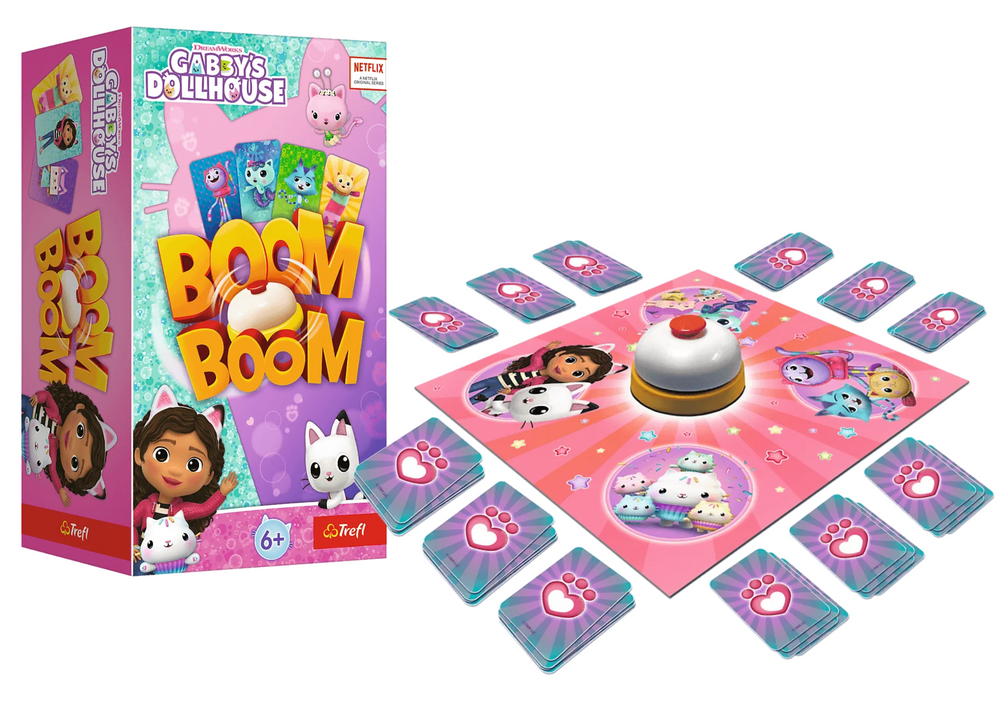 Rodinná hra Boom Boom Kočičí domeček Gabi – Trefl 02548