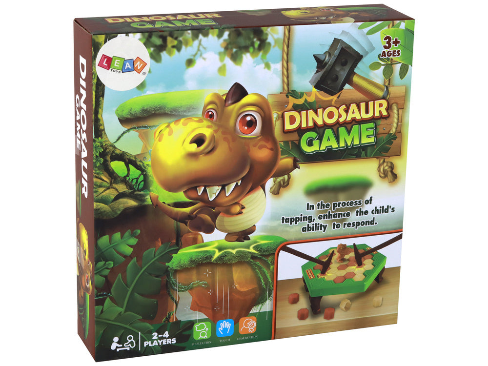 Rodinná hra na zručnost Dinosaurus v nesnázích – zbíjení kladívkem