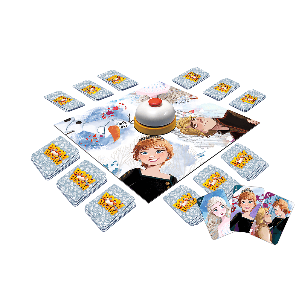 Rodinná karetní hra Boom Boom s dzvonem Ledové království 2 – Trefl