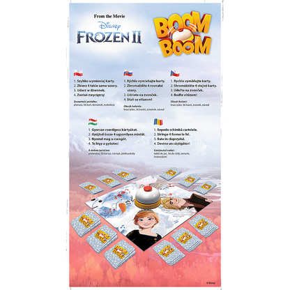 Rodinná karetní hra Boom Boom s dzvonem Ledové království 2 – Trefl