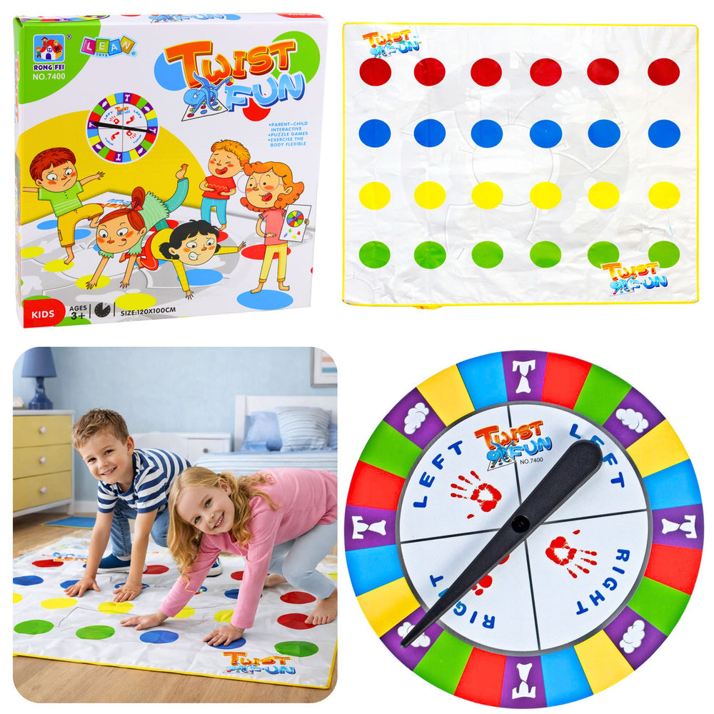Rodinná pohybová hra s točícím kolem Twist Fun Mat – 3+