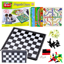 Rodinný set 18v1 s magnetickými šachy – herní sada