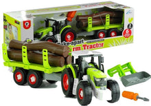Rozebírací traktor s přívěsem – 43 cm se šroubovákem