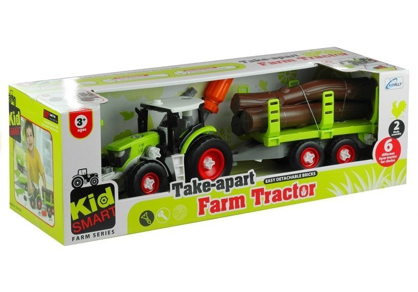 Rozebírací traktor s přívěsem – 43 cm se šroubovákem