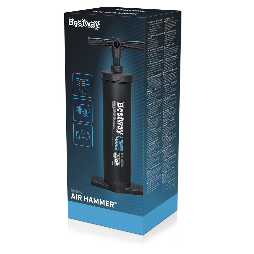 Ruční pístová pumpa 48 cm – se 3 koncovkami | Bestway