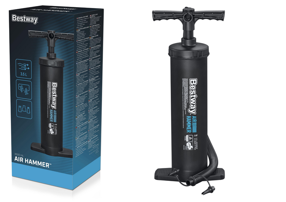 Ruční pístová pumpa 48 cm – se 3 koncovkami | Bestway