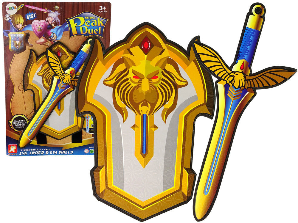 Rytířský set meč a štít z pěnové gumy EVA pro děti