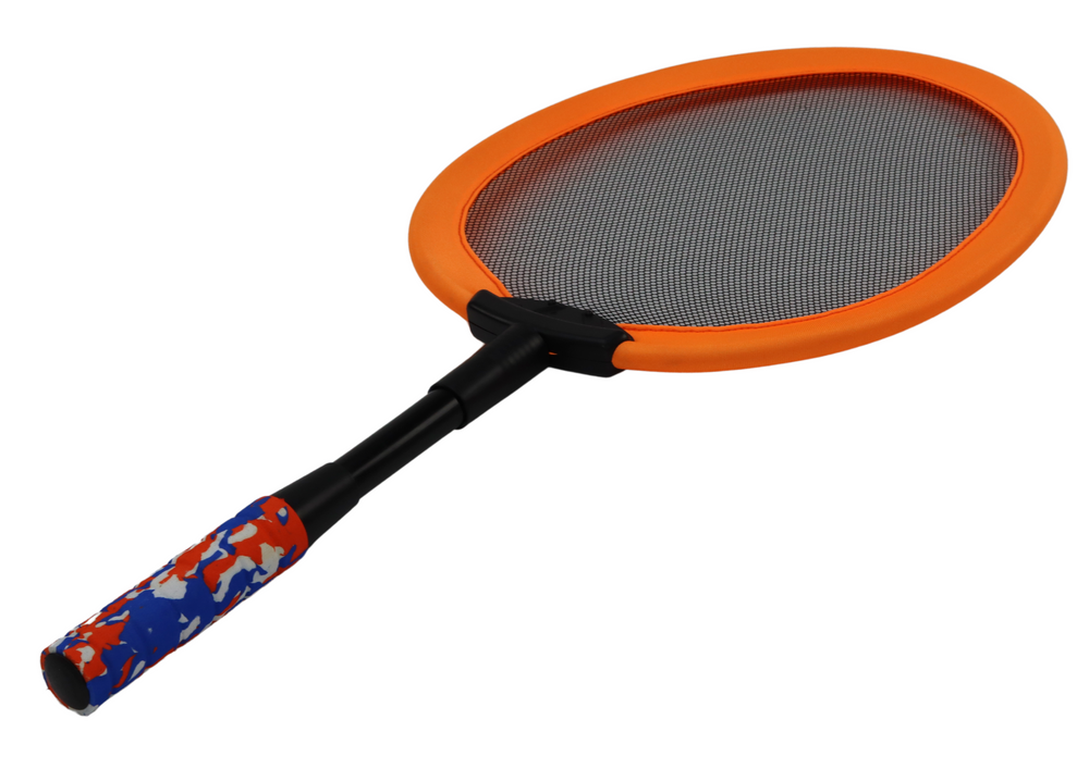Sada 2 badmintonových raket s 2 košíčky – oranžová