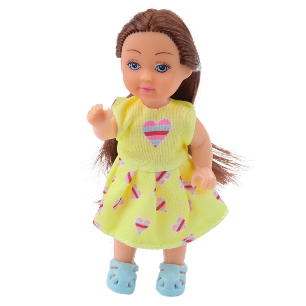 Sada 3 mini panenky narozeninová oslava – v šatech 11 cm